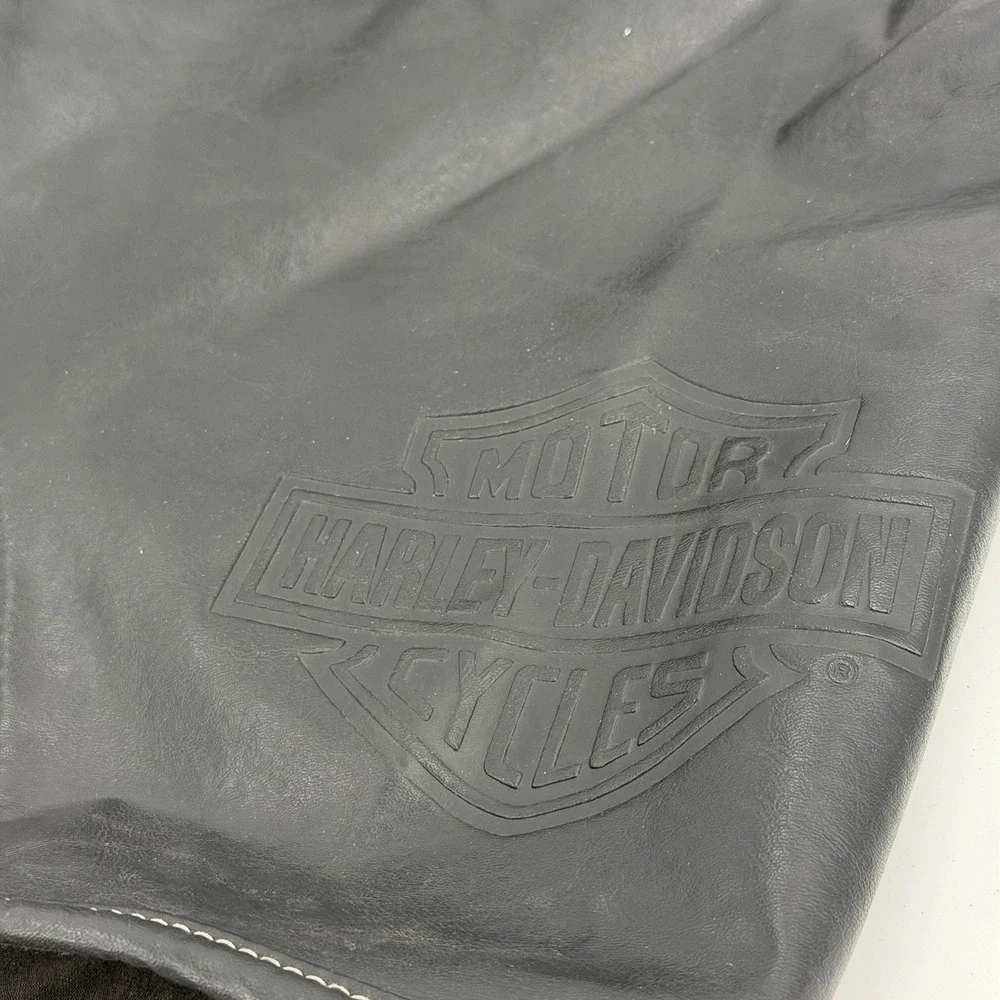 Harley-Davidson Touring Saddlebag Lid Bra Covers Black Leather Tank Covers Lot